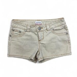 Vintage Y2K No Boundaries Tan‎ Low Rise Shorts Micro Minis Juniors 3